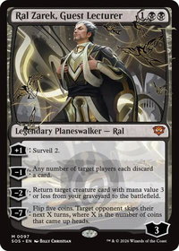 Ral Zarek, Guest Lecturer - Promo Pack: Secrets of Strixhaven (PPSOS) #97 - Mythic Rare Magic: The Gathering Trading Card