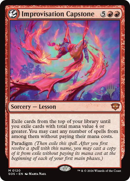 Improvisation Capstone - Promo Pack: Secrets of Strixhaven Magic: The Gathering trading card