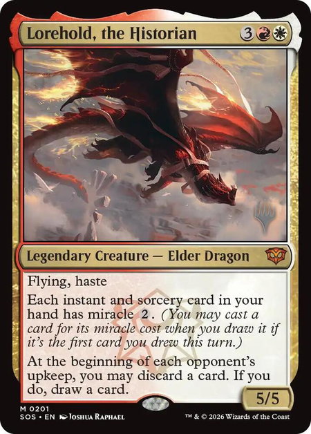 Lorehold, the Historian - Promo Pack: Secrets of Strixhaven Magic: The Gathering trading card
