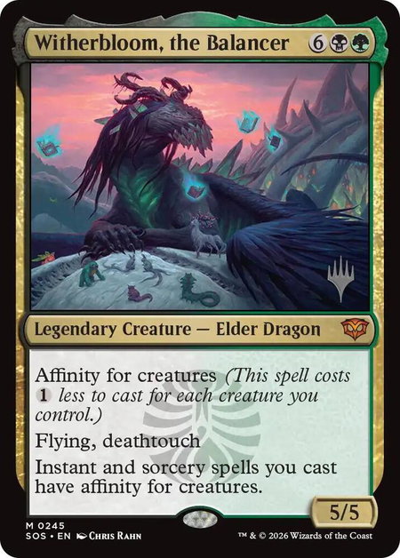 Witherbloom, the Balancer - Promo Pack: Secrets of Strixhaven Magic: The Gathering trading card