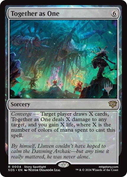 Together as One trading card from Promo Pack: Secrets of Strixhaven Together as One - Promo Pack: Secrets of Strixhaven Magic: The Gathering trading card