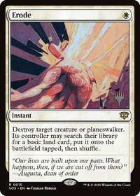 Erode - Promo Pack: Secrets of Strixhaven (PPSOS) #15 - Rare Magic: The Gathering Trading Card