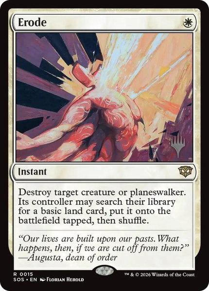 Erode - Promo Pack: Secrets of Strixhaven Magic: The Gathering trading card