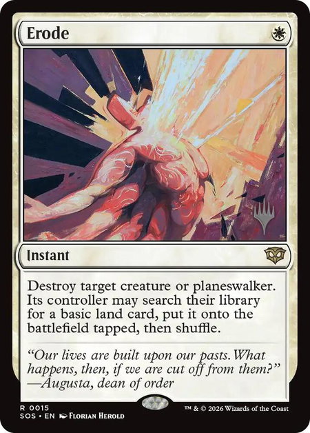 Erode - Promo Pack: Secrets of Strixhaven Magic: The Gathering trading card