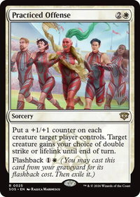 Practiced Offense - Promo Pack: Secrets of Strixhaven (PPSOS) #25 - Rare Magic: The Gathering Trading Card