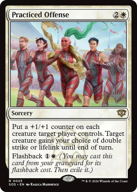Practiced Offense - Promo Pack: Secrets of Strixhaven Magic: The Gathering trading card
