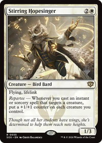 Stirring Hopesinger - Promo Pack: Secrets of Strixhaven (PPSOS) #35 - Rare Magic: The Gathering Trading Card