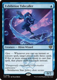 Exhibition Tidecaller - Promo Pack: Secrets of Strixhaven (PPSOS) #48 - Rare Magic: The Gathering Trading Card