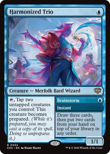 Harmonized Trio trading card from Promo Pack: Secrets of Strixhaven Harmonized Trio - Promo Pack: Secrets of Strixhaven Magic: The Gathering trading card