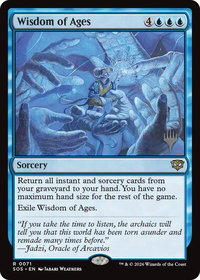 Wisdom of Ages - Promo Pack: Secrets of Strixhaven (PPSOS) #71 - Rare Magic: The Gathering Trading Card