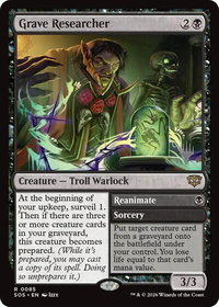Grave Researcher - Promo Pack: Secrets of Strixhaven (PPSOS) #85 - Rare Magic: The Gathering Trading Card
