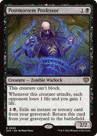 Postmortem Professor - Promo Pack: Secrets of Strixhaven (PPSOS) #93 - Rare Magic: The Gathering Trading Card