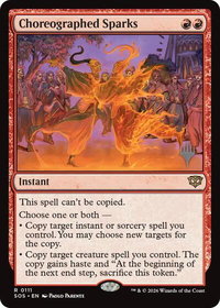 Choreographed Sparks - Promo Pack: Secrets of Strixhaven (PPSOS) #111 - Rare Magic: The Gathering Trading Card