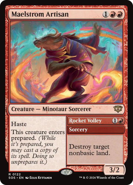 Maelstrom Artisan - Promo Pack: Secrets of Strixhaven Magic: The Gathering trading card