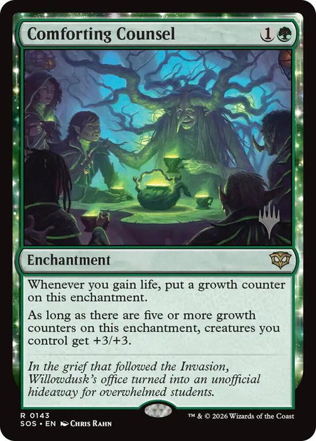 Comforting Counsel - Promo Pack: Secrets of Strixhaven Magic: The Gathering trading card