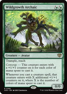 Wildgrowth Archaic - Promo Pack: Secrets of Strixhaven (PPSOS) #168 - Rare Magic: The Gathering Trading Card