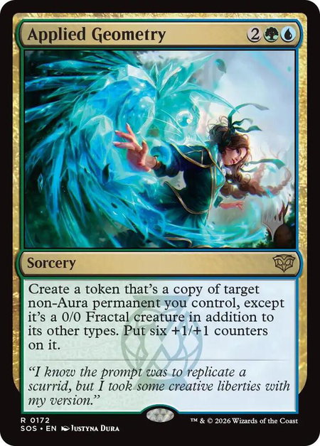 Applied Geometry - Promo Pack: Secrets of Strixhaven Magic: The Gathering trading card