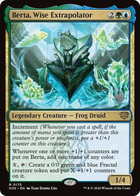 Berta, Wise Extrapolator - Promo Pack: Secrets of Strixhaven Magic: The Gathering trading card