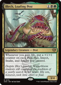 Blech, Loafing Pest - Promo Pack: Secrets of Strixhaven (PPSOS) #176 - Rare Magic: The Gathering Trading Card