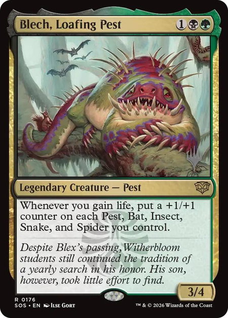 Blech, Loafing Pest - Promo Pack: Secrets of Strixhaven Magic: The Gathering trading card