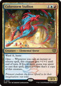 Colorstorm Stallion - Promo Pack: Secrets of Strixhaven (PPSOS) #180 - Rare Magic: The Gathering Trading Card