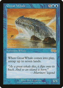 Great Whale - Urza's Saga (USG) #77 - Rare Magic: The Gathering Trading Card