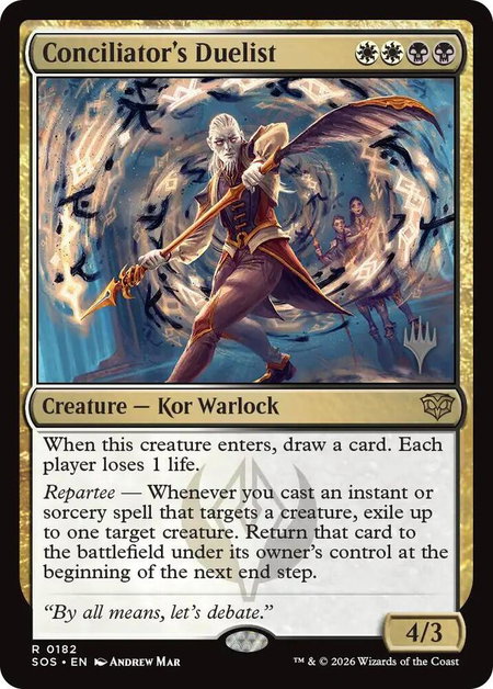 Conciliator's Duelist - Promo Pack: Secrets of Strixhaven Magic: The Gathering trading card