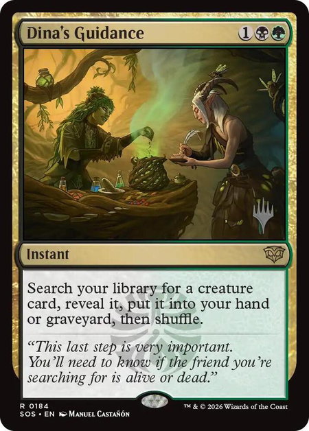 Dina's Guidance - Promo Pack: Secrets of Strixhaven Magic: The Gathering trading card