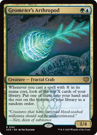 Geometer's Arthropod - Promo Pack: Secrets of Strixhaven (PPSOS) #191 - Rare Magic: The Gathering Trading Card