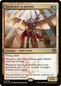 Hardened Academic - Promo Pack: Secrets of Strixhaven (PPSOS) #194 - Rare Magic: The Gathering Trading Card