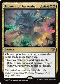 Moment of Reckoning - Promo Pack: Secrets of Strixhaven (PPSOS) #205 - Rare Magic: The Gathering Trading Card