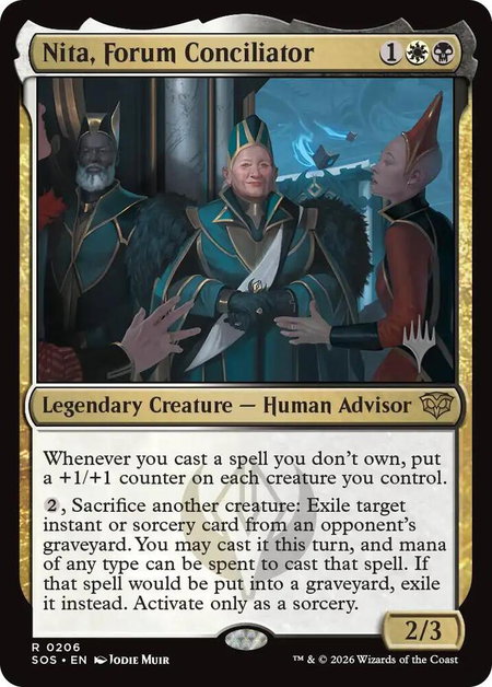 Nita, Forum Conciliator - Promo Pack: Secrets of Strixhaven Magic: The Gathering trading card