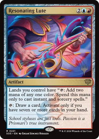 Resonating Lute - Promo Pack: Secrets of Strixhaven (PPSOS) #221 - Rare Magic: The Gathering Trading Card
