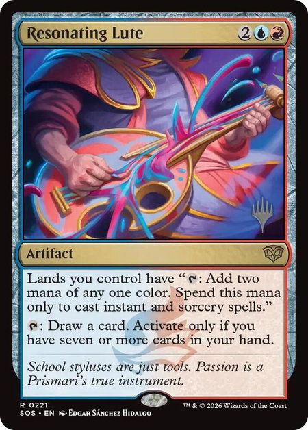 Resonating Lute - Promo Pack: Secrets of Strixhaven Magic: The Gathering trading card