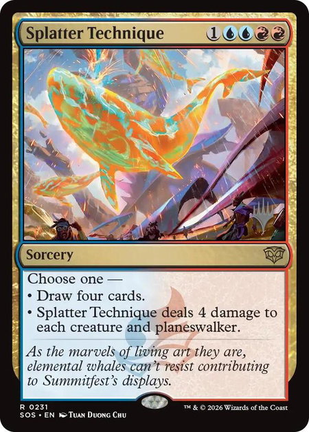 Splatter Technique - Promo Pack: Secrets of Strixhaven Magic: The Gathering trading card