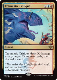 Traumatic Critique - Promo Pack: Secrets of Strixhaven (PPSOS) #239 - Rare Magic: The Gathering Trading Card