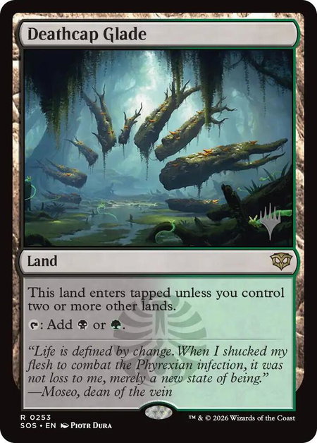 Deathcap Glade - Promo Pack: Secrets of Strixhaven Magic: The Gathering trading card