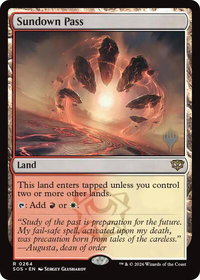 Sundown Pass - Promo Pack: Secrets of Strixhaven (PPSOS) #264 - Rare Magic: The Gathering Trading Card