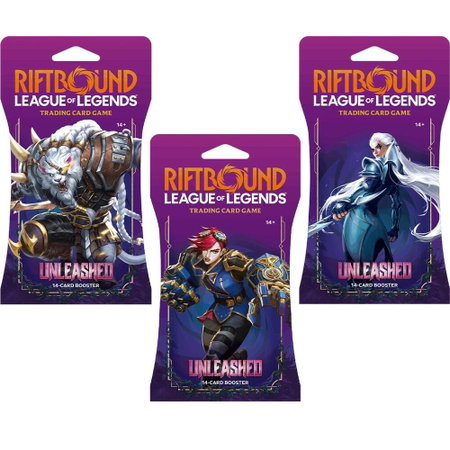 Unleashed - Sleeved Booster Pack Art Bundle [Set of 3] - Unleashed Riftbound trading card