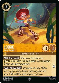 Jessie - Lively Cowgirl - Wilds Unknown (12) #20/204 - Super Rare Disney Lorcana Trading Card