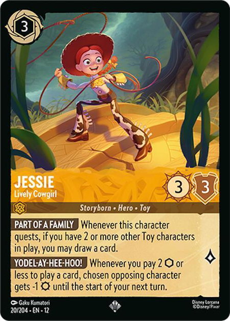 Jessie - Lively Cowgirl - Wilds Unknown Disney Lorcana trading card