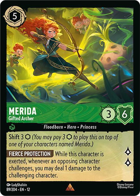 Merida - Gifted Archer - Wilds Unknown Disney Lorcana trading card