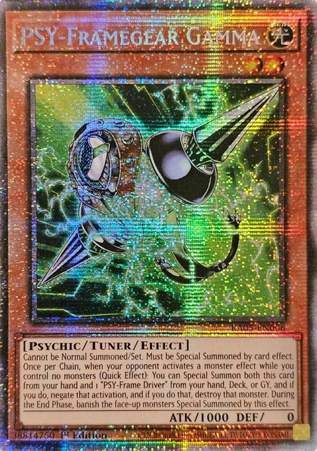 PSY-Framegear Gamma (Starlight Rare) trading card from Rarity Collection 5 PSY-Framegear Gamma (Starlight Rare) - Rarity Collection 5 YuGiOh trading card