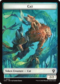 Cat // Inkling (0022) Double-Sided Token - Commander: Secrets of Strixhaven (SOC) #2 // 22 - Token Magic: The Gathering Trading Card