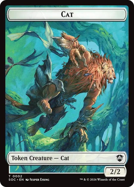 Cat // Inkling (0022) Double-Sided Token - Commander: Secrets of Strixhaven Magic: The Gathering trading card