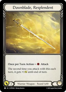 Dawnblade, Resplendent - Mastery Pack Warrior (MPW) #MPW002 - Basic Flesh and Blood Trading Card