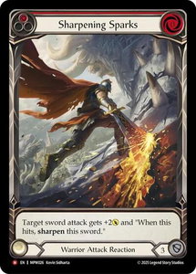 Sharpening Sparks (Extended Art) - Mastery Pack Warrior (MPW) #MPW026 - Majestic Flesh and Blood Trading Card