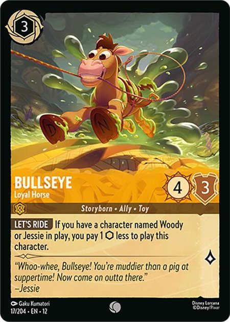 Bullseye - Loyal Horse - Wilds Unknown Disney Lorcana trading card