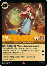 Ariel - Curious Traveler - Wilds Unknown (12) #18/204 - Rare Disney Lorcana Trading Card