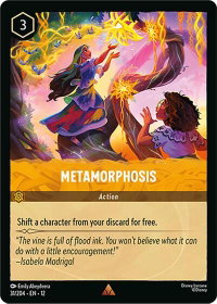 Metamorphosis - Wilds Unknown (12) #31/204 - Rare Disney Lorcana Trading Card